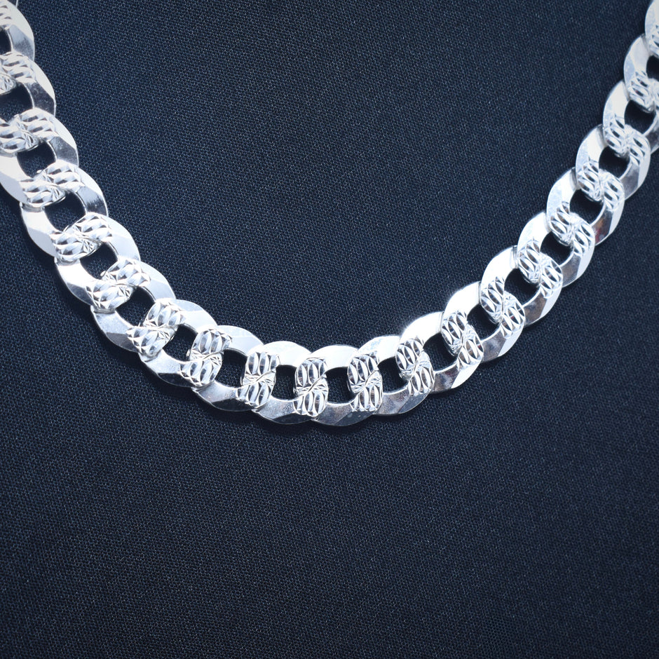 Diamond Cut Shine Silver Chain