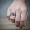 Triple-Ruby Turkish Signet Ring