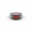 Triple-Ruby Turkish Signet Ring