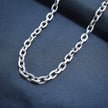 Bold Engraved Link Silver Chain