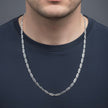 Honeycomb Carved Silver Chain