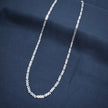 Sparkle Dot Round Silver Chain