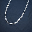 Sparkle Dot Round Silver Chain