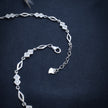 Geometric Glitz 925 Silver Anklet