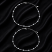 Dewdrop Glimmer 925 Silver Anklet