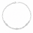 Rhombus Radiance 925 Silver Anklet