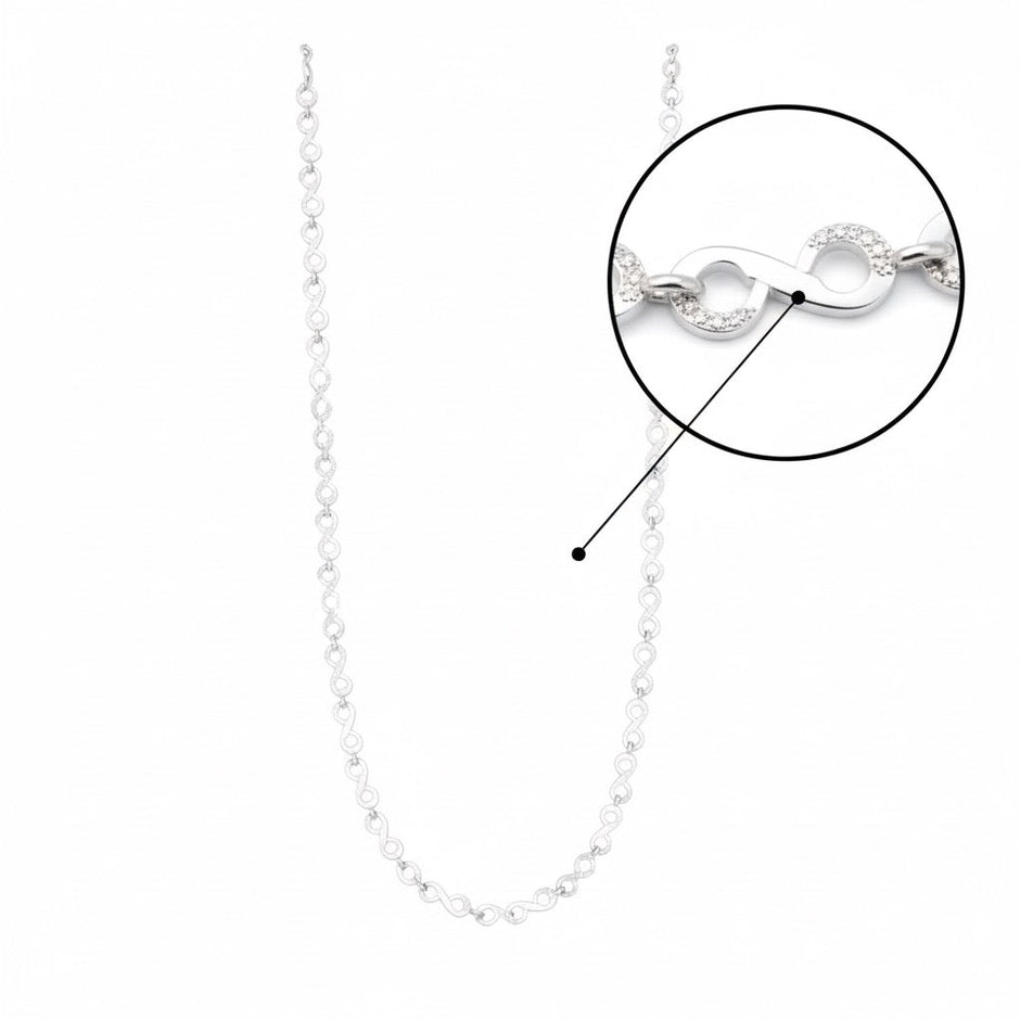 Classic Round Loop Silver Chain
