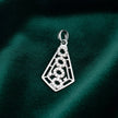 Geometric Drop Pendant Set with Chain and Earrings