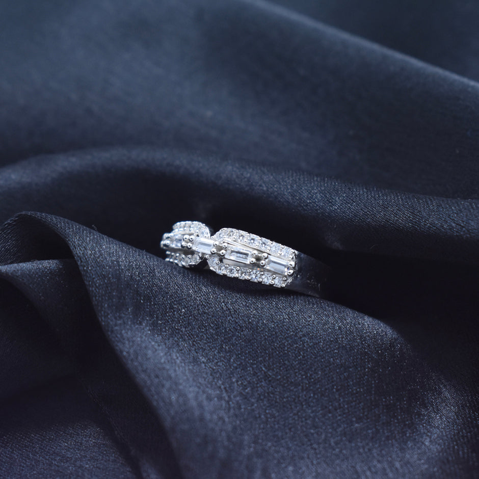 Silver Diva Cluster Ring