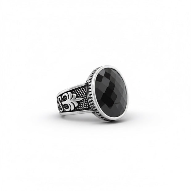 Imperial Turkish Onyx Signet Ring