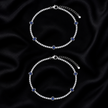 Midnight Sapphire 925 Silver Anklet