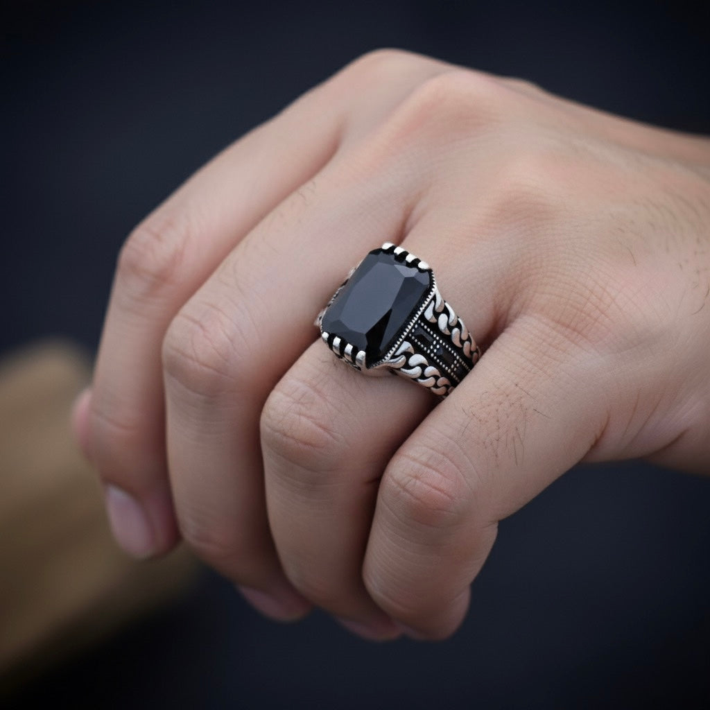 Heirloom Onyx Turkish Signet Ring