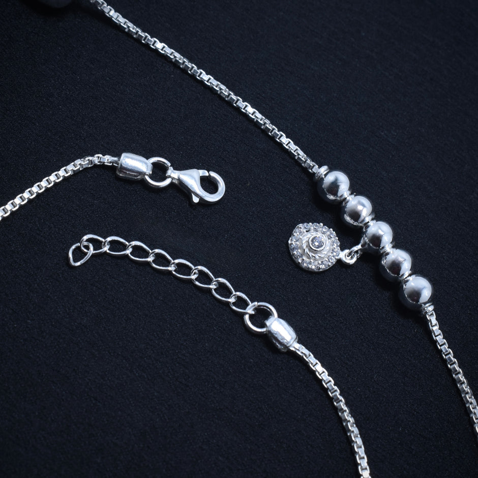 Celestial Halo 925 Silver Anklet