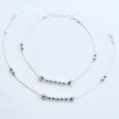 Compact Link Silver Anklet