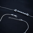 Radiant Bead 925 Silver Anklet