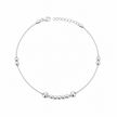 Radiant Bead 925 Silver Anklet