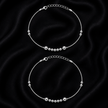 Radiant Bead 925 Silver Anklet