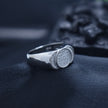 Overlapping Triple-Disc Statement Ring Band