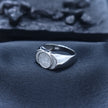 Overlapping Triple-Disc Statement Ring Band