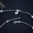 Shimmering Lotus 925 Silver Anklet