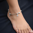 Shimmering Lotus 925 Silver Anklet