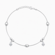 Shimmering Lotus 925 Silver Anklet