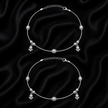 Shimmering Lotus 925 Silver Anklet