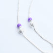 Color Bead Sterling Silver Anklet
