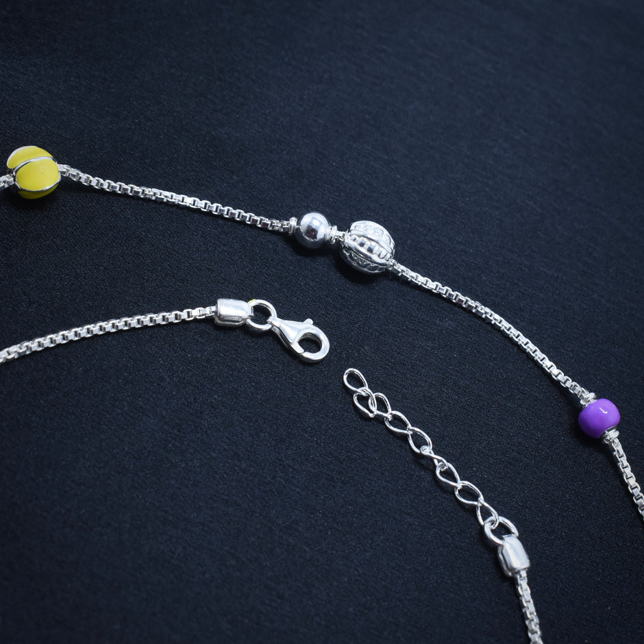Spring Blossom 925 Silver Anklet