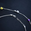 Color Bead Sterling Silver Anklet
