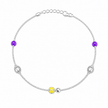 Spring Blossom 925 Silver Anklet