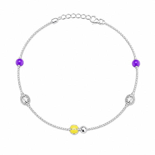 Spring Blossom 925 Silver Anklet
