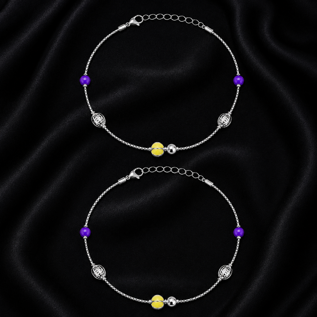 Spring Blossom 925 Silver Anklet