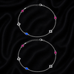 Berry Blue 925 Silver Anklet