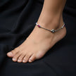 Dual Layer Silver Anklet