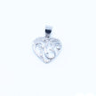 Filigree Heart Silver Pendant Set