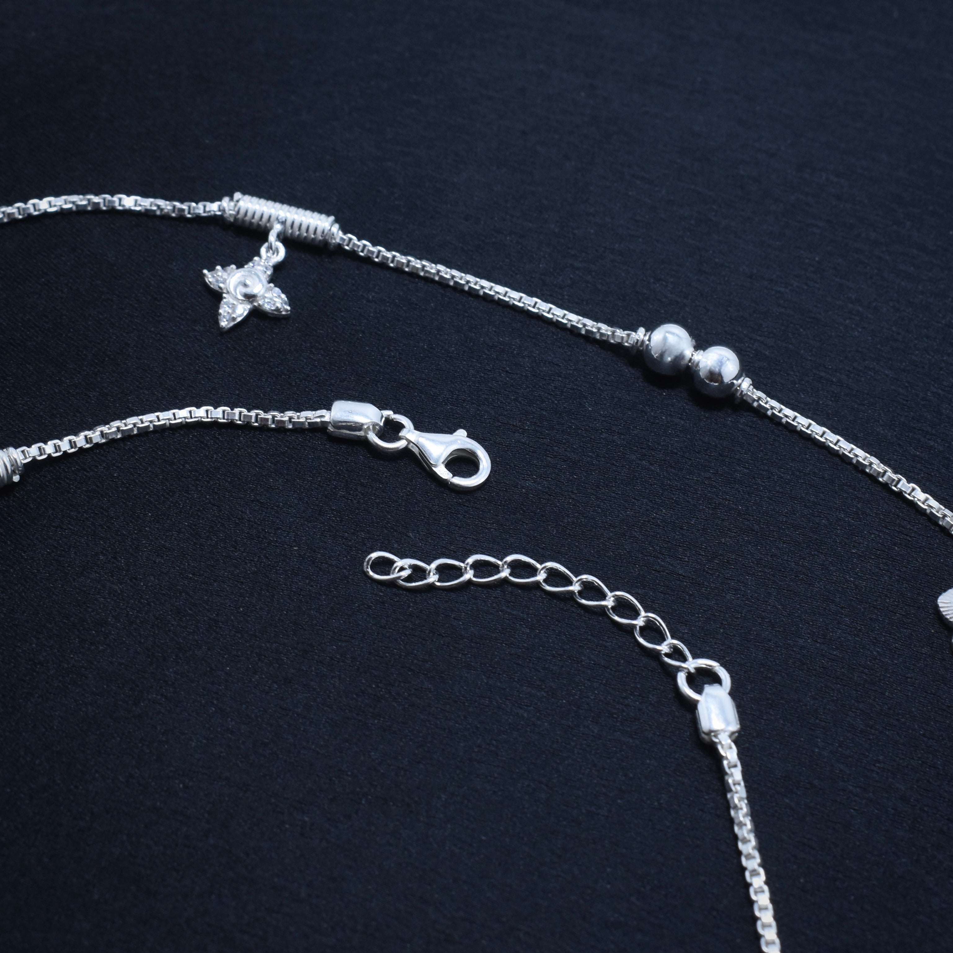 Starfire Petal 925 Silver Anklet