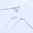 Slender Link Silver Anklet