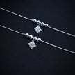 Diamond Prism 925 Silver Anklet