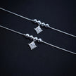 Slender Link Silver Anklet