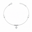 Diamond Prism 925 Silver Anklet