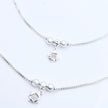 Star Charm Silver Anklet