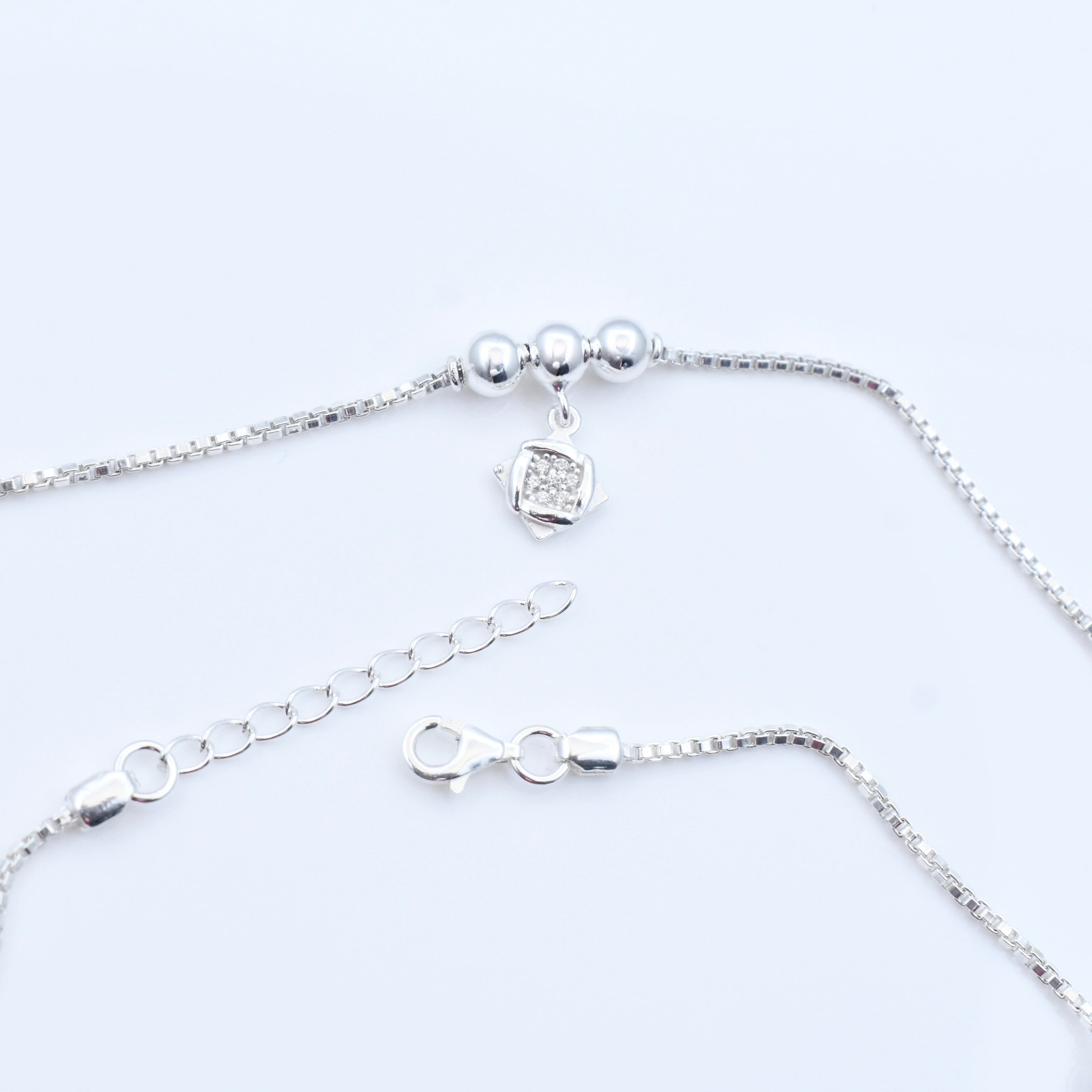 Star Charm Silver Anklet