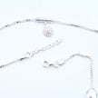 Elegant Beaded Charm Chain Silver Anklet