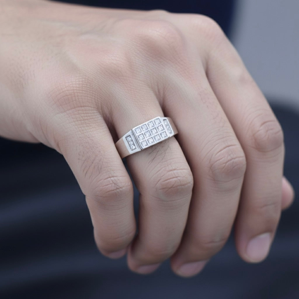 Grid-Pattern Statement Band