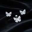 Butterfly Sparkle Silver Pendant Set