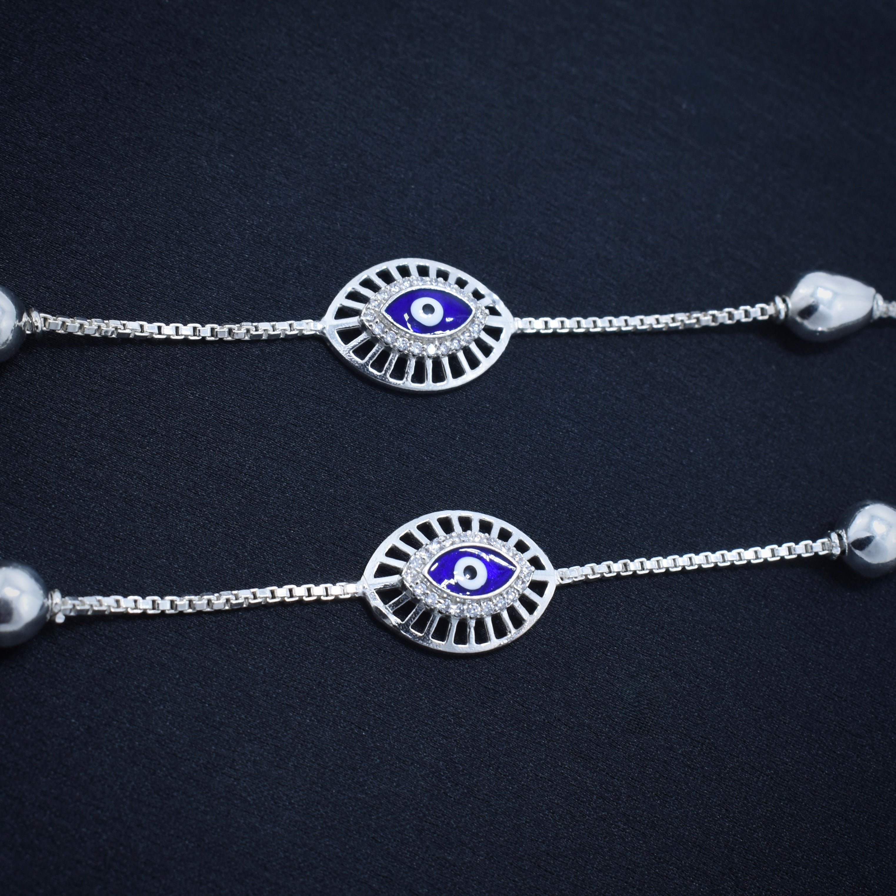 Petite Charm Silver Anklet