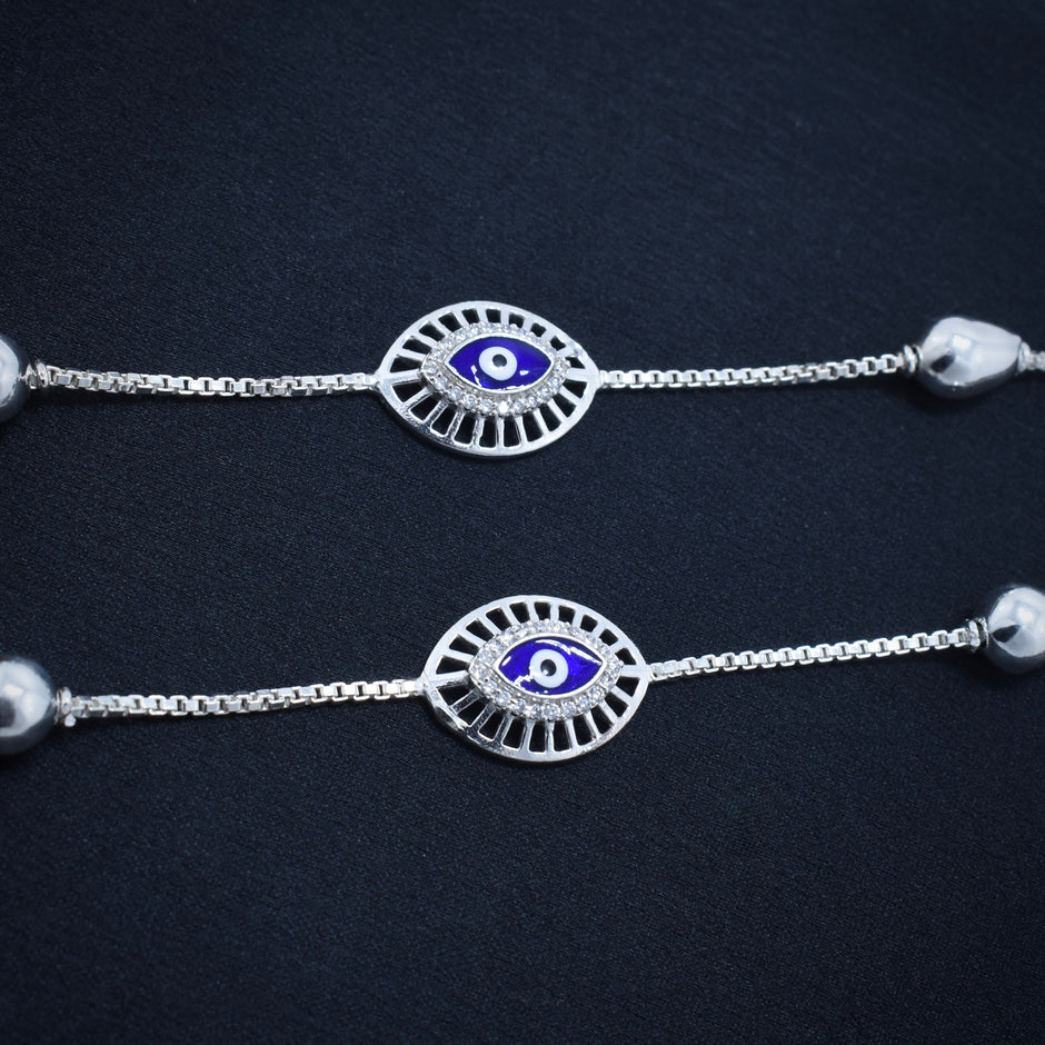 Petite Charm Silver Anklet