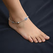 Petite Charm Silver Anklet