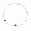 Evil Eye Protective 925 Silver Anklet